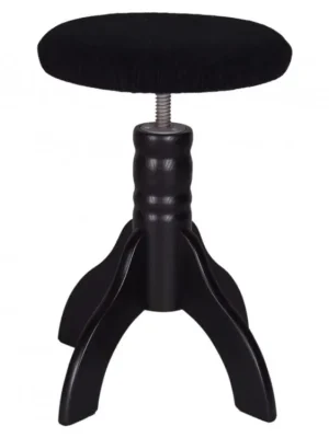 Otočná klavírní židle Skotnica, černá, polstr Levný