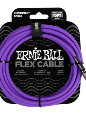 Novinka Ernie Ball Flex Instrument Cable Straight/Straight Fialová 6 m Rovný - Rovný