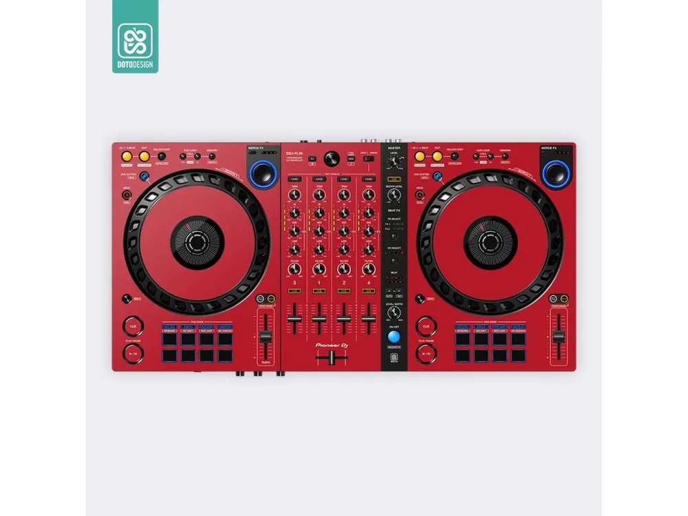 Skin DDJ-FLX6 FULL COLORS Aurora Red Ihned K Objednání