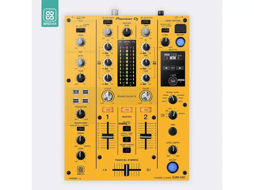 Skin DJM-450 FULL COLORS Dark Yellow Nová Kolekce