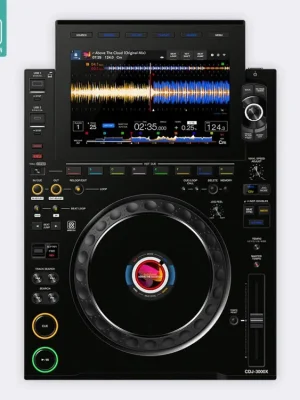 Skin CDJ-3000X FULL COLORS Black Novinka