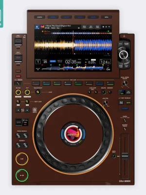 Skin CDJ-3000X Mash-Up Espresso Cenově Výhodný