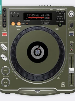 Skin CDJ-800 MK2 FULL COLORS Army Green Nejlepší Volba