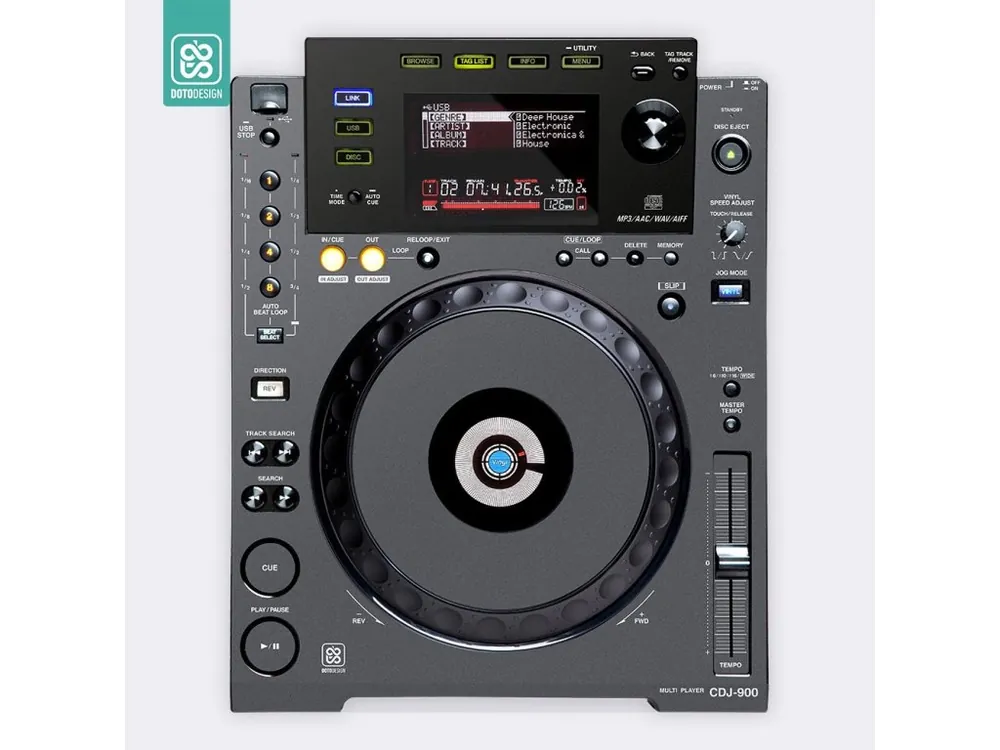 Víkendová Akce Skin CDJ-900 FULL COLORS Graphite Grey