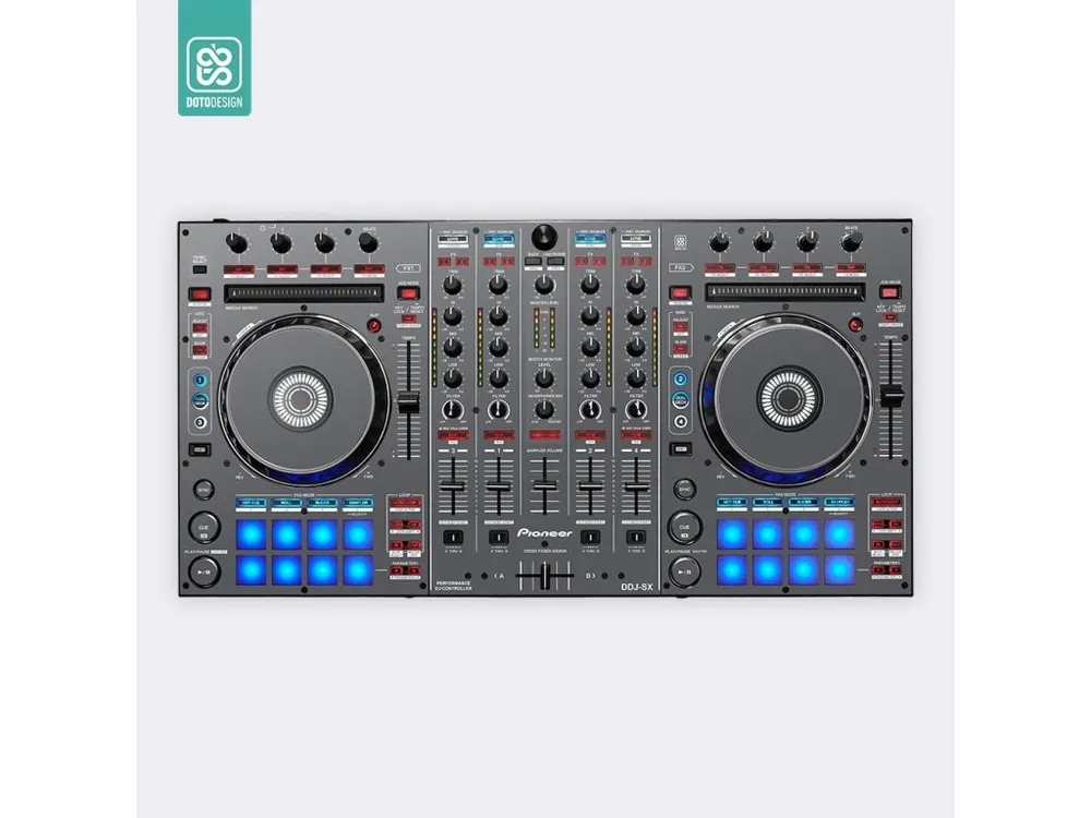 Skin DDJ-SX FULL COLORS Graphite Grey Finální Výprodej