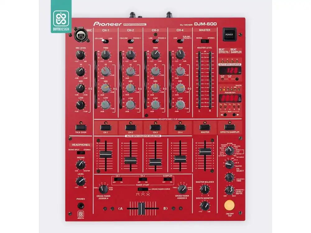 Skin DJM-600 FULL COLORS Aurora Red Přímo Od Výrobce