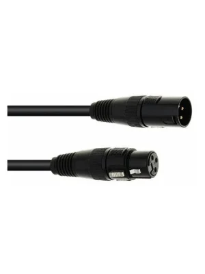 DMX kabel XLR 3pin, 1m délka, černý Odeslání Ihned