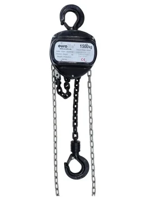 Řetězový zdvihák 10m/1500kg, černý Nejlepší Volba