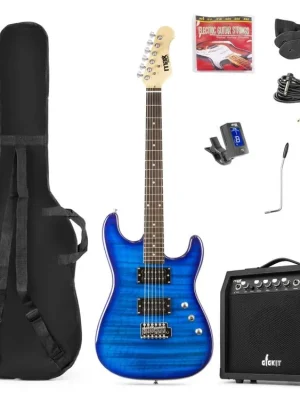 Autentický GigKit Electric Guitar Pack Quilted Style Dark Blue