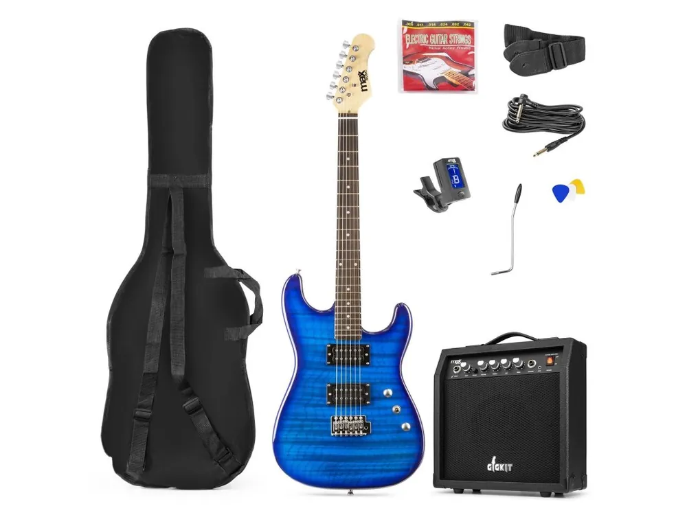 Autentický GigKit Electric Guitar Pack Quilted Style Dark Blue