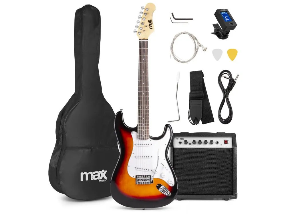 Cenová Bomba GigKit Set elektrické kytary se zesilovačem, sunburst