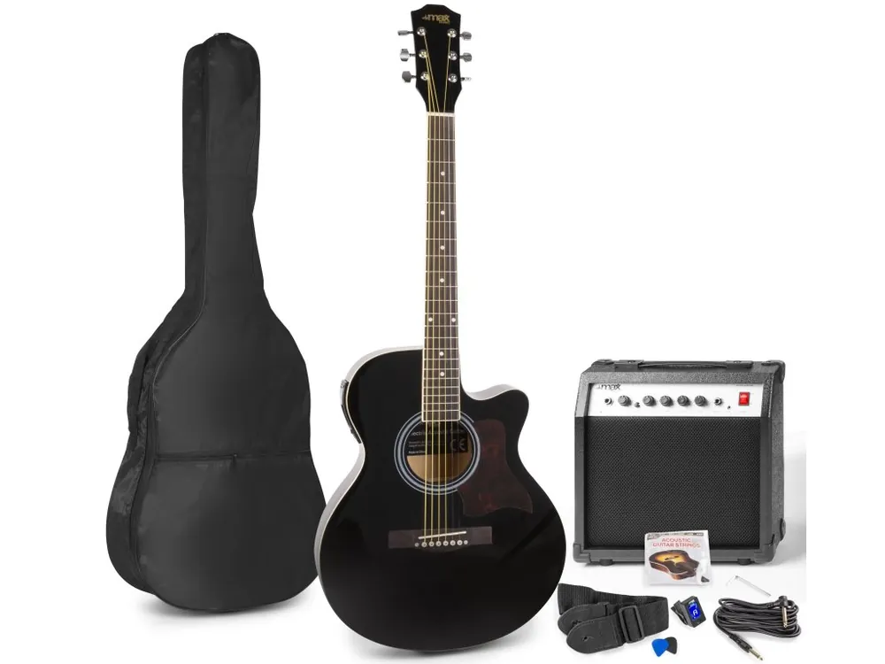 ShowKit Set elektrické akustické kytary se zesilovačem, černý Nejprodávanější