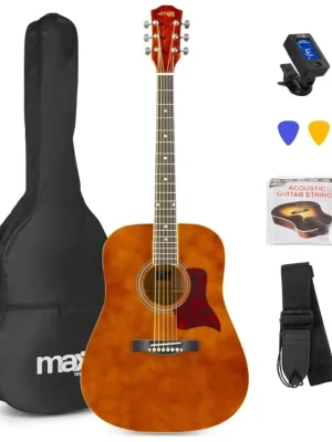 SoloJam Set westernové akustické kytary a příslušenství, hnědý Odeslání Ihned