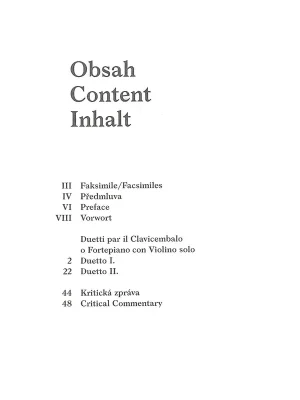 Doprava Zdarma Ryba: Duetti par il Clavicembalo o Fortepiano con Violino solo (urtext) / housle