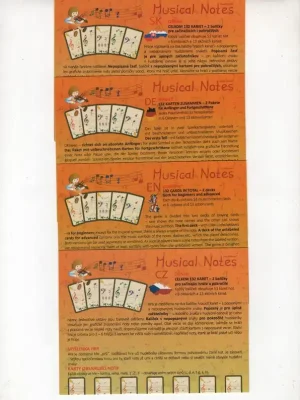 Víkendová Akce Musical Notes - Hudební kartičky - karetní hra