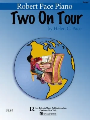 Značkový TWO ON TOUR by Helen C.Pace - jednoduché skladby pro 1 klavír 4 ruce