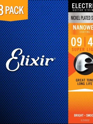 Autentický ELIXIR 16540 Nanoweb Super Light (09-42) 3-pack