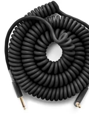 DUNLOP MXR 30 FT Coil Cable Black Right/Right Sleva