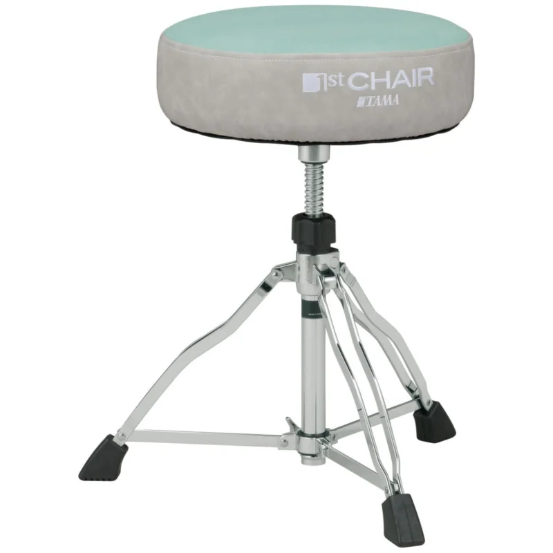 Pouze Dnes TAMA HT430CVLB 1st Chair Round Rider Drum Throne with Canvas Seat - Light Blue/Gray