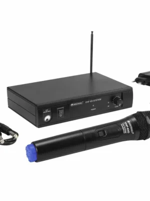 Omnitronic VHF-101, 1-kanálový bezdrátový mikrofonní set 201.60 MHz Cenově Výhodný