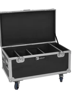 Poslední Šance Roadinger IP 8x10W, Flightcase 4x Multiflood RGBW Wash