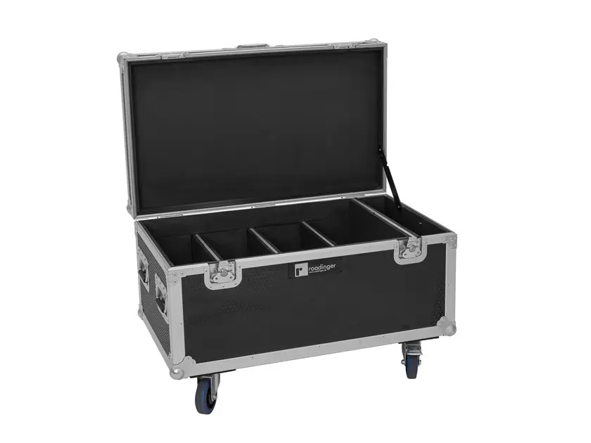 Poslední Šance Roadinger IP 8x10W, Flightcase 4x Multiflood RGBW Wash