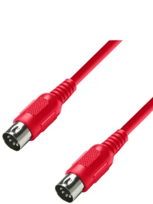 Adam Hall kabel MIDI DIN 5 0,75m Red Zlevněný