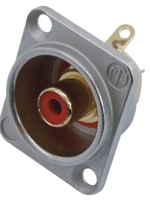 Autentický NEUTRIK RCA montážní zásuvka rd NF2D2