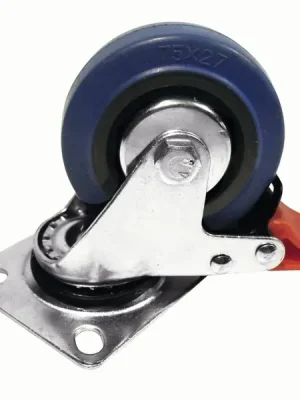 Jen Po Omezenou Doba Otočné kolečko 75mm s brzdou, modré