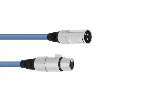 Kabel MC-30 XLR samec - XLR samice, modrý, 3m Oblíbený
