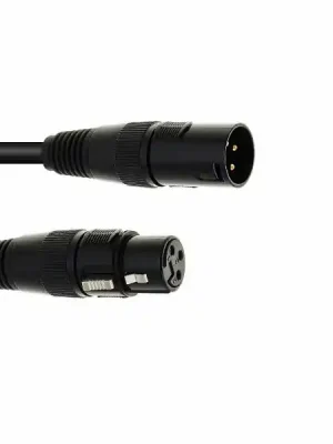 Eurolite DMX kabel XLR 3-pin, 5m, černý Výprodej