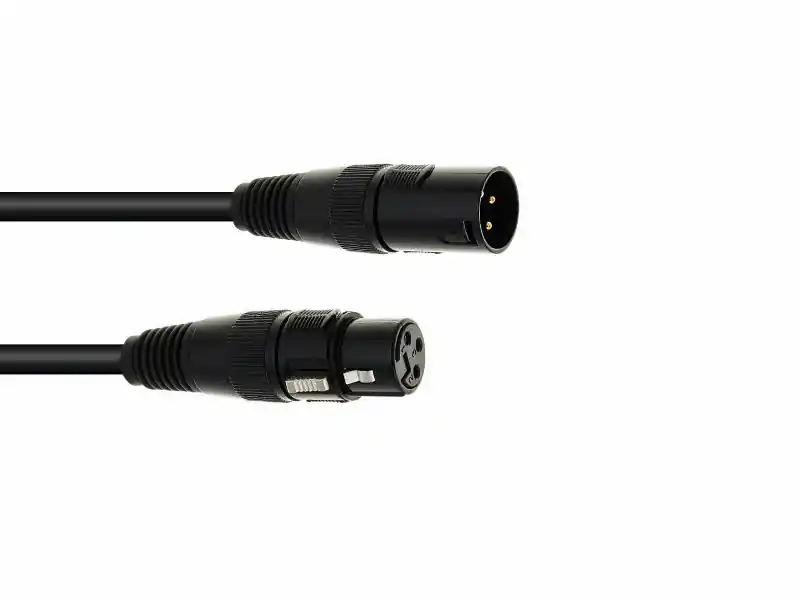 Eurolite DMX kabel XLR 3-pin, 5m, černý Výprodej