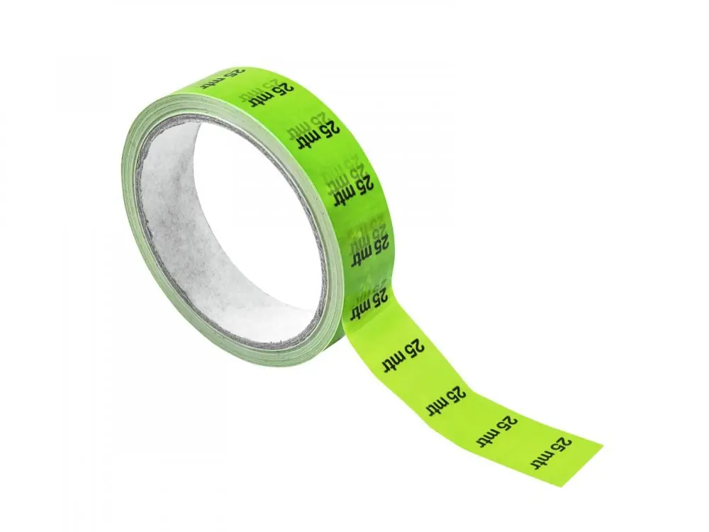 Páska značkovací na kabely 25m, 33m x 2,5cm, zelená Bezpečná Platba