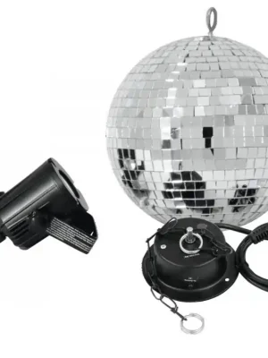 Nízká Cena Eurolite zrcadlová koule 20cm s LED spotem, 6000K