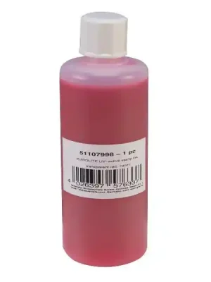 Výprodej Eurolite UV aktivní razítkovací barva, transparentní červená, 100ml