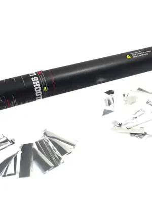 Tcm Fx Ruční dělo na konfety 28cm, stříbrno-bílé konfety Nejlepší Volba