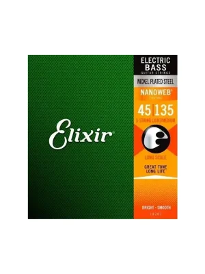 Sezónní Sleva Elixir 14207 Light/Medium Long Scale 45/135