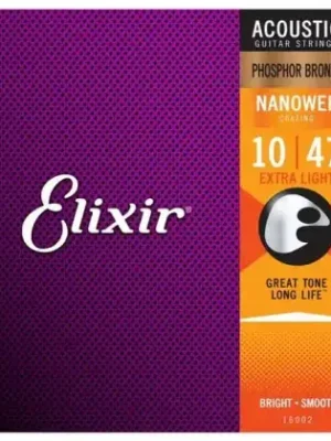 Oblíbený Struny kovové pro akustickou kytaru Elixir 16002 PB Extra Light 10/47