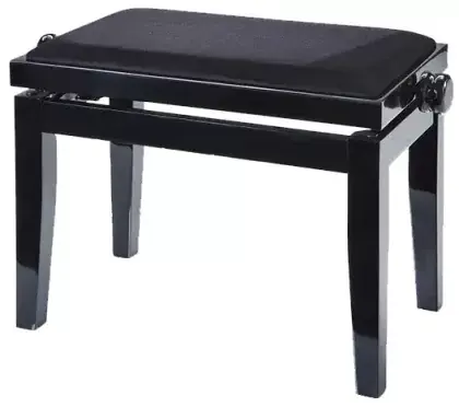 Cenová Bomba Stolička klavírní Discacciati KD20-PE černý lesk/černý vinyl