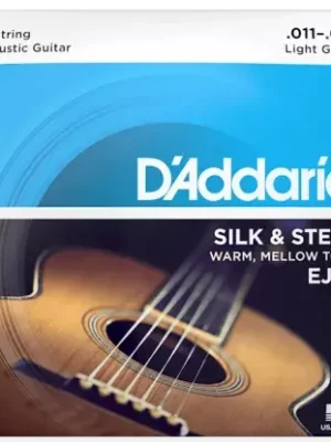 Struny kovové pro 12strunnou kytaru D'Addario EJ35 Folk Silk & Steel Nejlepší Cena