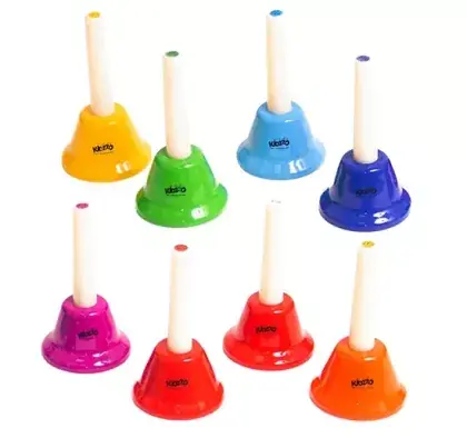 Zvonky ruční Kidzzo 17681 Hand Bells Colorful 8 Pouze Dnes