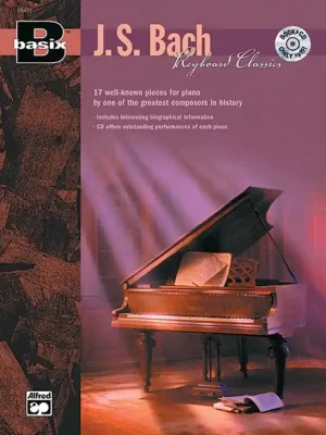 Rychlé Dodání Basix Keyboard: J.S. BACH + CD / 17 známých skladeb pro klavír