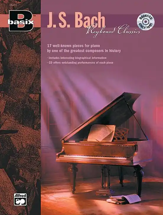 Rychlé Dodání Basix Keyboard: J.S. BACH + CD / 17 známých skladeb pro klavír