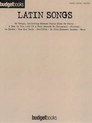 BUDGETBOOKS - LATIN SONGS klavír/zpěv/kytara Koupit Online