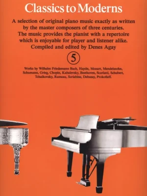 Must-Have Classics to Moderns 5 (orange book) / 16 skladeb pro mírně pokročilé klavíristy (5+)