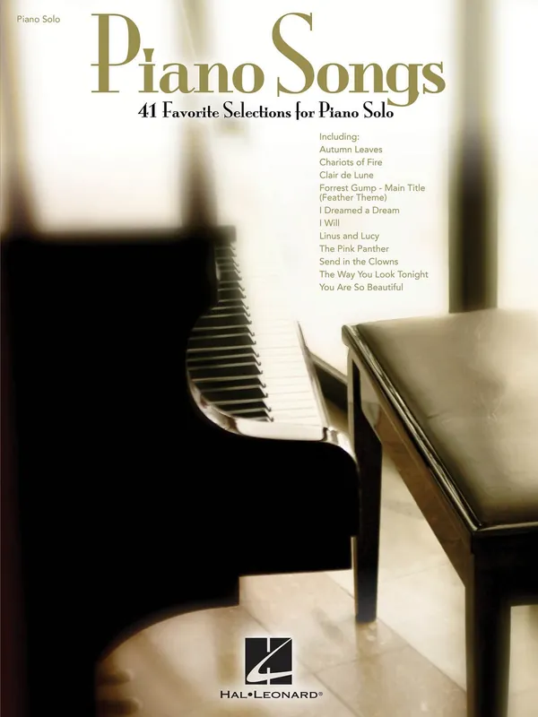 PIANO SONGS - 41 Favorite Selections for Piano Solo / klavír Tovární Cena