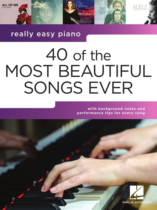 Really Easy Piano - 40 of the Most Beautiful Songs Ever Vysoce Kvalitní