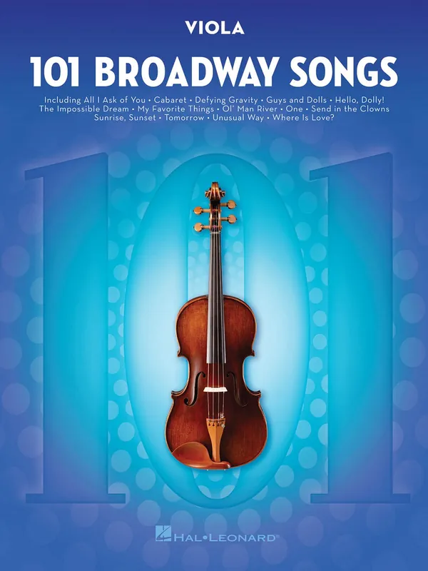 Tovární Cena 101 Broadway Songs for Viola / 101 muzikálových melodií pro violu