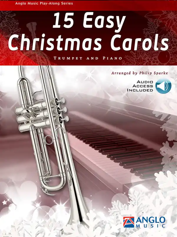 Značkový 15 Easy Christmas Carols + Audio Online / trumpeta a klavír