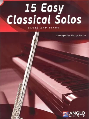 15 Easy Classical Solos + CD / příčná flétna a klavír Odeslání Ihned